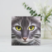 Wunderbares Katzenportrait (Stehend Vorderseite)