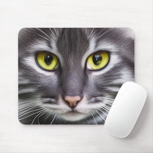 Wunderbares Katzenportrait Mousepad (Mit Mouse)