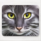Wunderbares Katzenportrait Mousepad (Vorne)