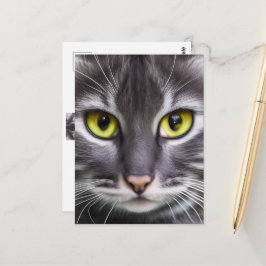 Wunderbares Katzenporträt Postkarte