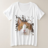 Wunderbares Kitten Große Größe T-Shirt (Design vorne)