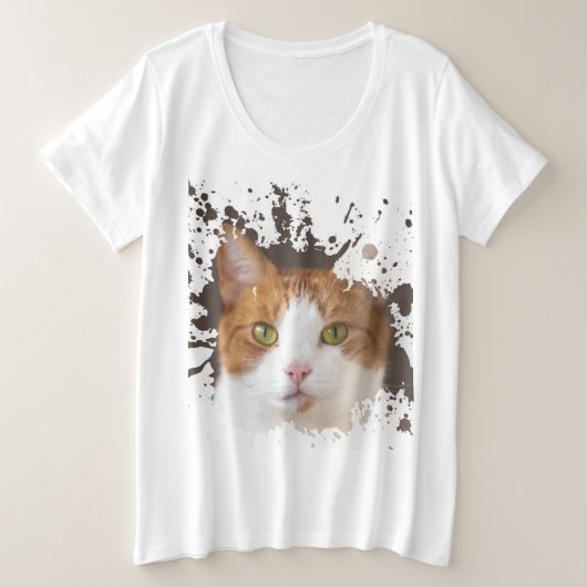 Wunderbares Kitten Große Größe T-Shirt (Design vorne)