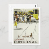 Wunderbares Kopenhagen, Stadt der großen Kultur Postkarte (Vorne/Hinten)