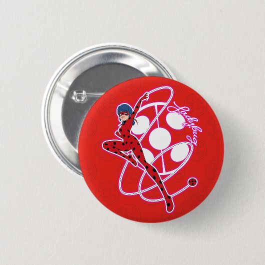 Wunderbares Ladybug-Abzeichen Button (Vorne & Hinten)