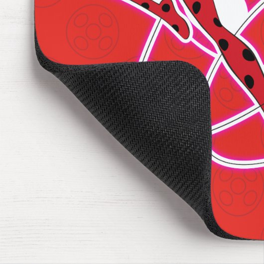 Wunderbares Ladybug-Abzeichen Mousepad (Ecke)