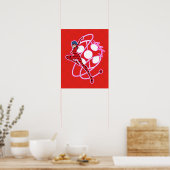 Wunderbares Ladybug-Abzeichen Poster (Küche)