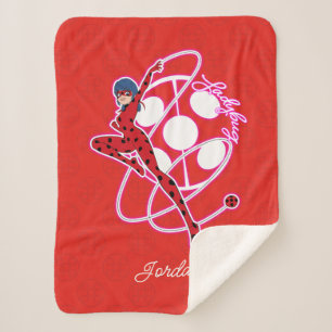 Wunderbares Ladybug-Abzeichen Sherpadecke
