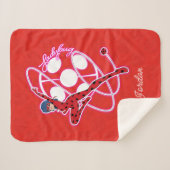 Wunderbares Ladybug-Abzeichen Sherpadecke (Vorderseite (Horizontal))