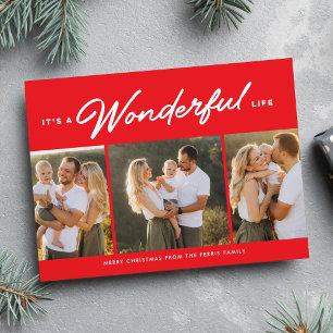Wunderbares Leben drei Foto Weihnachten