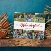 Wunderbares Leben dunkelrot - 6 Foto Familienkolle Fotoplatte (Seite)