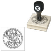 Wunderbares Mary-Icon in Pochaiv Ukraine Katholisc Gummistempel (Stempel)