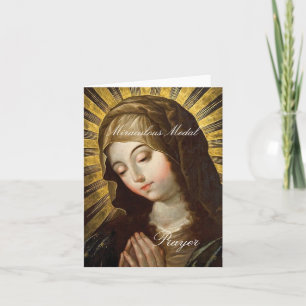 Wunderbares Medaillengebet Karte