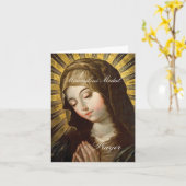 Wunderbares Medaillengebet Karte (Gelbe Blume)