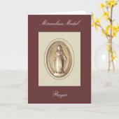 Wunderbares Medaillengebet Karte (Gelbe Blume)