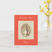 Wunderbares Medaillengebet Karte (Gelbe Blume)