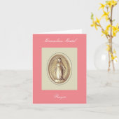 Wunderbares Medaillengebet Karte (Gelbe Blume)