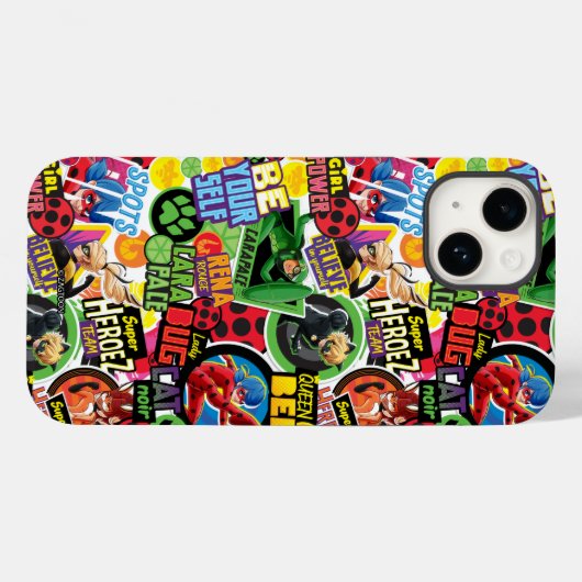 Wunderbares Muster für Superhelden Case-Mate iPhone Hülle (Rückseite (Horizontal))