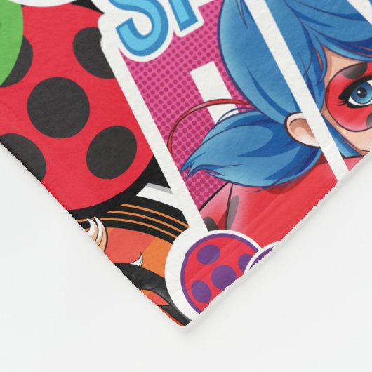 Wunderbares Muster für Superhelden Fleecedecke (Ecke)