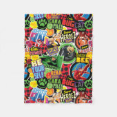 Wunderbares Muster für Superhelden Fleecedecke (Vorderseite)