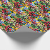 Wunderbares Muster für Superhelden Geschenkpapier (Ecke)