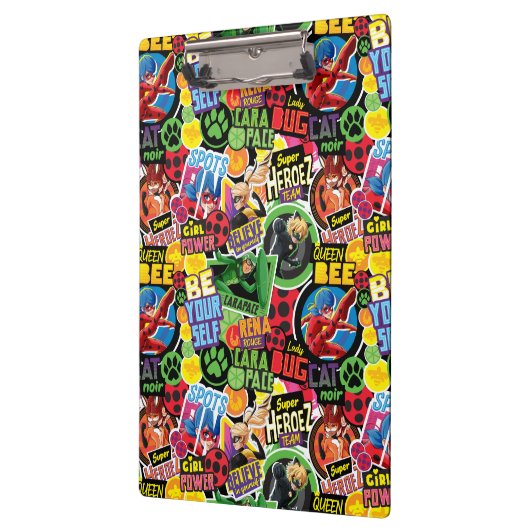 Wunderbares Muster für Superhelden Klemmbrett (Links)