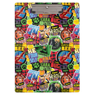Wunderbares Muster für Superhelden Klemmbrett