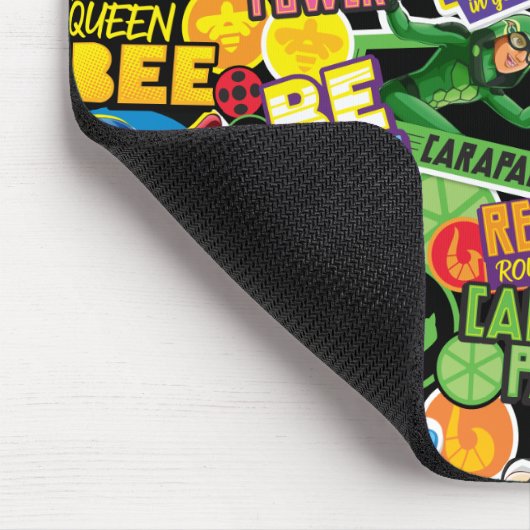 Wunderbares Muster für Superhelden Mousepad (Ecke)