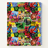 Wunderbares Muster für Superhelden Notizblock (Rückseite)