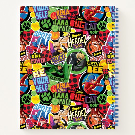 Wunderbares Muster für Superhelden Notizblock (Rückseite)