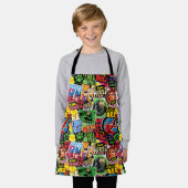 Wunderbares Muster für Superhelden Schürze (Getragen)