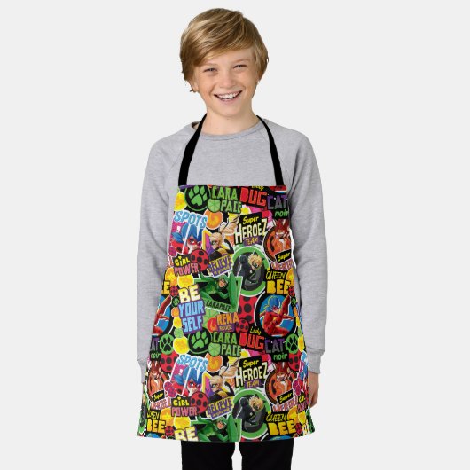 Wunderbares Muster für Superhelden Schürze (Getragen)