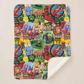 Wunderbares Muster für Superhelden Sherpadecke (Vorderseite)