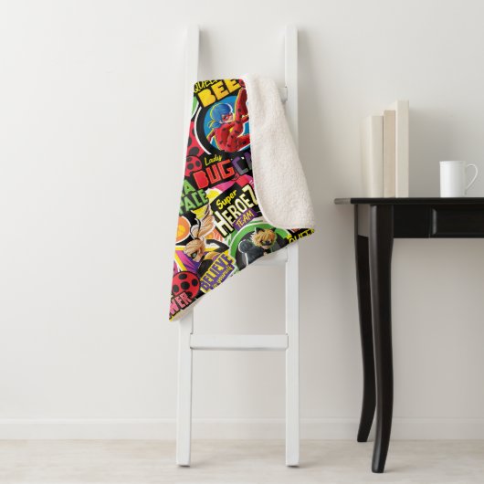 Wunderbares Muster für Superhelden Sherpadecke (Beispiel)