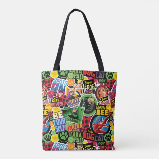 Wunderbares Muster für Superhelden Tasche (Rückseite)