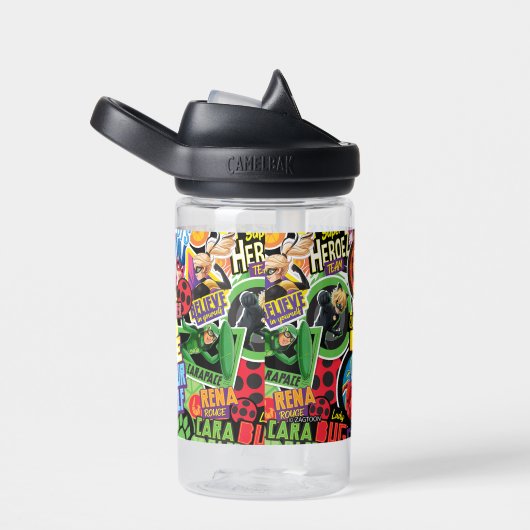 Wunderbares Muster für Superhelden Trinkflasche (rechts)