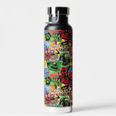 Wunderbares Muster für Superhelden Trinkflasche (Rechts)