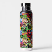 Wunderbares Muster für Superhelden Trinkflasche (Links)
