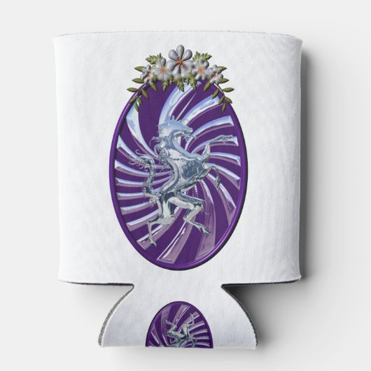 Wunderbares Mythisches Einhorn Dosenkühler (Rückseite)