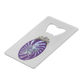 Wunderbares Mythisches Einhorn Geldbeutel Flaschenöffner (Vorderseite Schrägansicht)