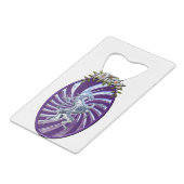 Wunderbares Mythisches Einhorn Geldbeutel Flaschenöffner (Rückseite Schrägansicht)