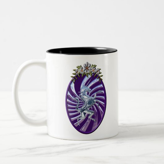 Wunderbares Mythisches Einhorn Zweifarbige Tasse (Links)