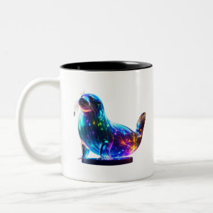 Wunderbares Niedliches Siegel Zweifarbige Tasse