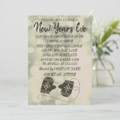 Wunderbares, Phantastisches, Funkelnd Neues Jahr Einladung (Stehend Vorderseite)