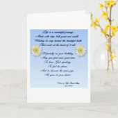 Wunderbares Reise-Geburtstags-Gedicht Karte (Gelbe Blume)