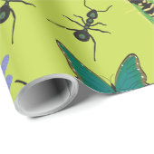 Wunderbares Schmetterlingsmuster Geschenkpapier (Rolleneckpunkt)