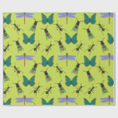 Wunderbares Schmetterlingsmuster Geschenkpapier (Flach)