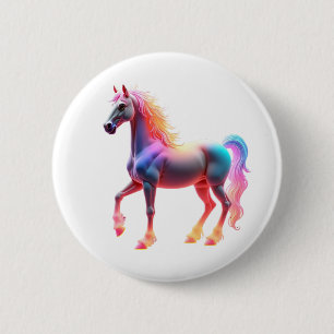 Wunderbares Shiny Pferd Button