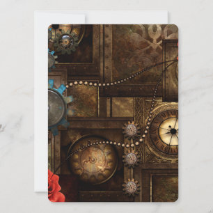 Wunderbares Steampunk-Design Einladung