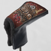 Wunderbares Steampunk-Design Golf Headcover (3/4 Vorderseite)