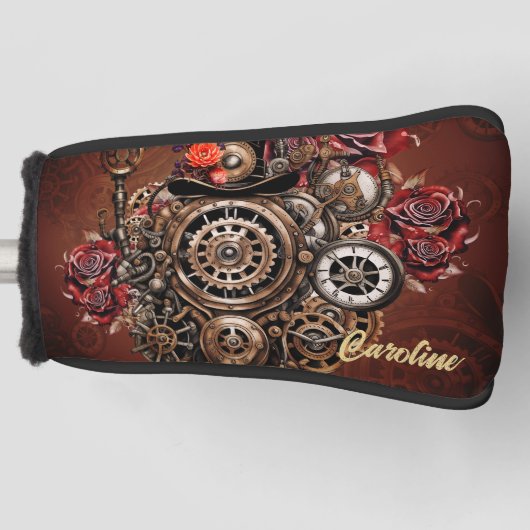 Wunderbares Steampunk-Design Golf Headcover (Vorderseite)
